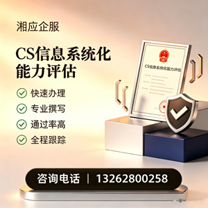 东莞CS信息系统化能力评估申报服务